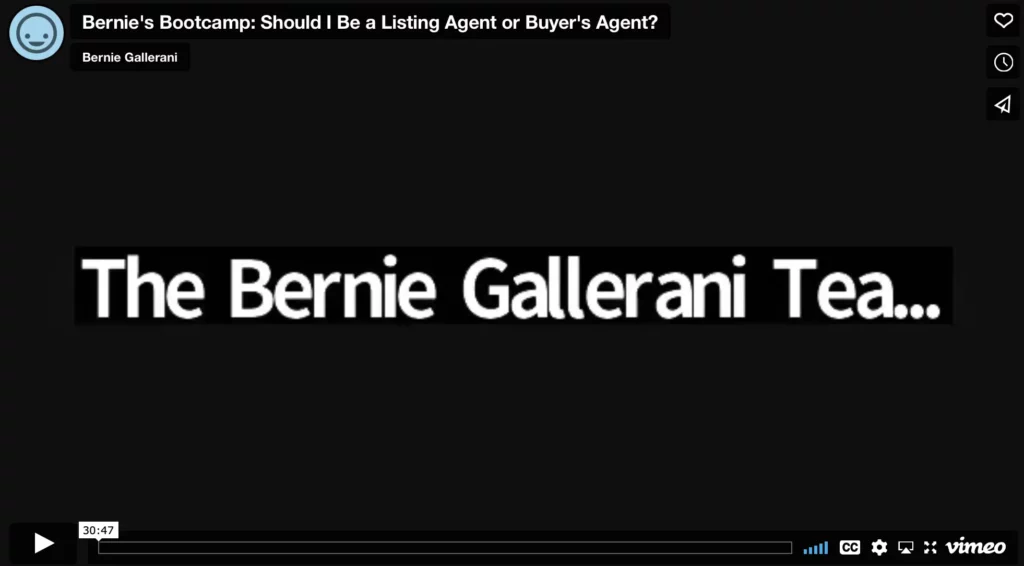 Bernie's Bootcamp- Should I Be a Listing Agent or Buyer's Agent?